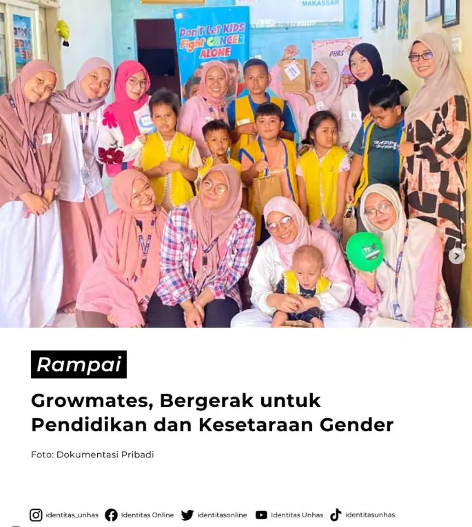 Growmates, Bergerak untuk Pendidikan dan Kesetaraan Gender
